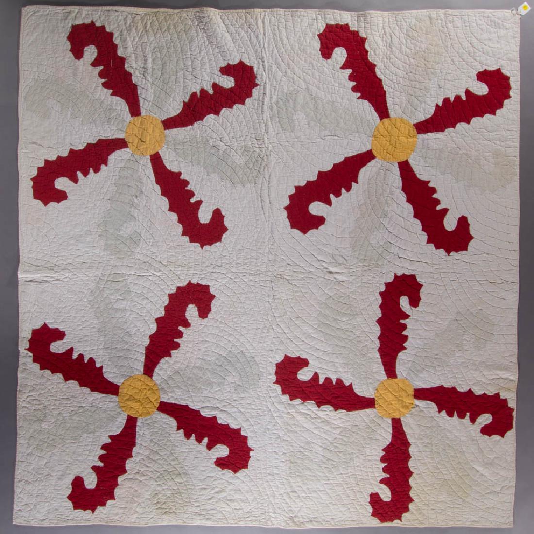 AMERICAN PINWHEEL PIECED QUILT (1 of 6)