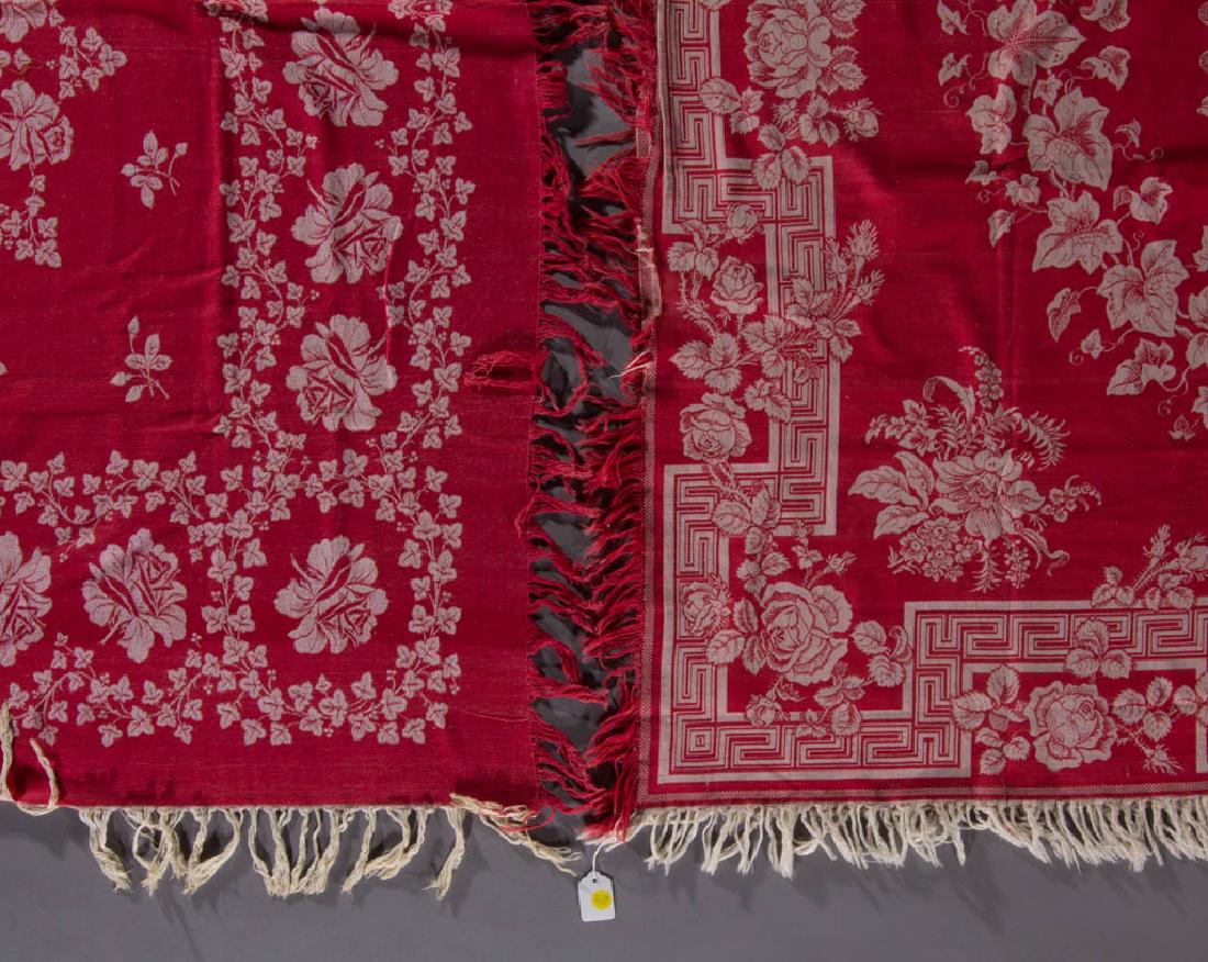 AMERICAN TURKEY RED COTTON TABLE CLOTHS, LOT OF TWO (1 of 3)