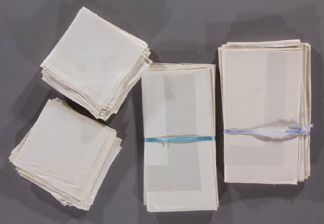 IRISH LINEN TABLE LINENS, LOT OF 35 (1 of 1)
