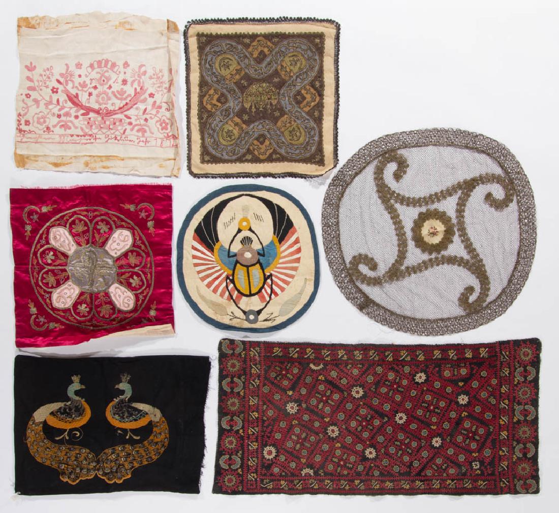 ASSORTED NEEDLEWORK ARTICLES, LOT OF SEVEN (1 of 7)