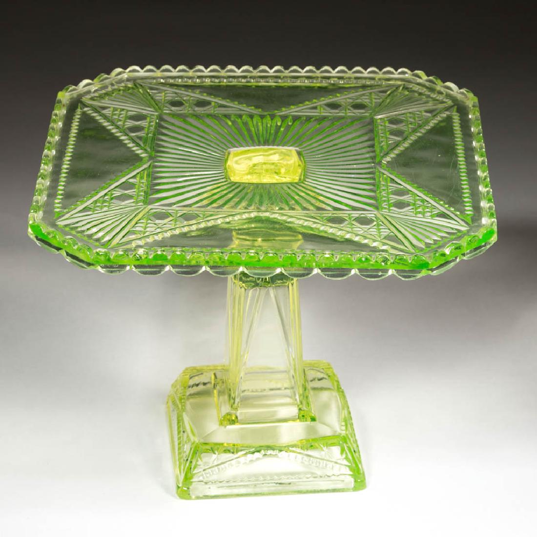 MITRED DIAMONDS SALVER / CAKE STAND (1 of 1)