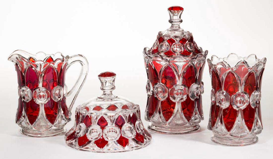 CRYSTAL NO. 21 / BULLSEYE AND ARROWHEAD - RUBY-STAINED (1 of 1)