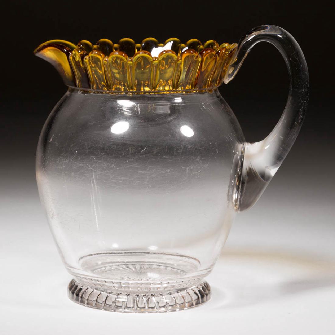 DUNCAN NO. 88 - AMBER-STAINED WATER PITCHER (1 of 1)