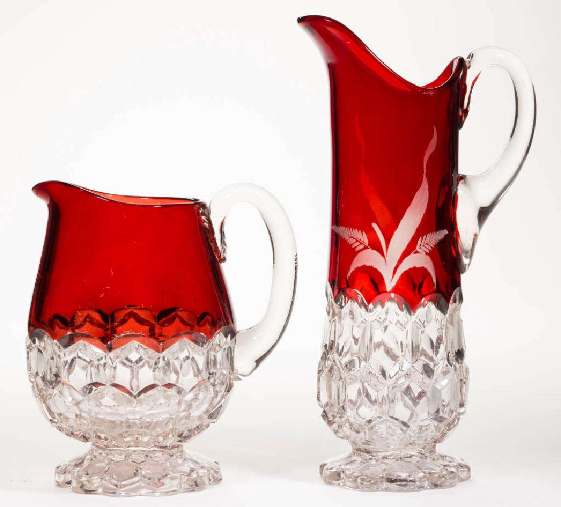 HOBBS NO. 335 / HEXAGON BLOCK - RUBY-STAINED WATER (1 of 1)