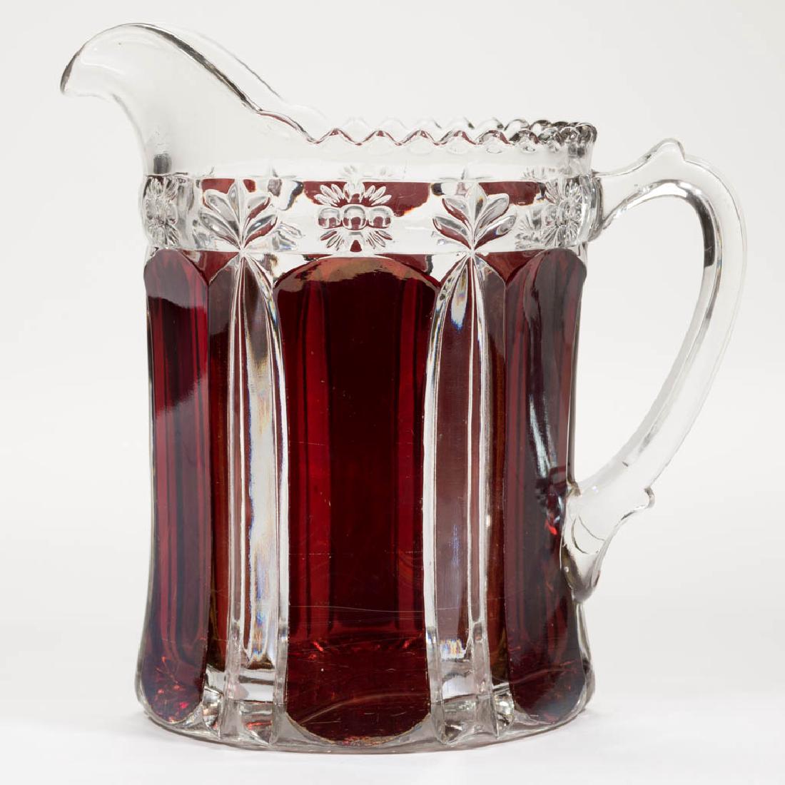 MADEIRA - RUBY-STAINED WATER PITCHER (1 of 1)