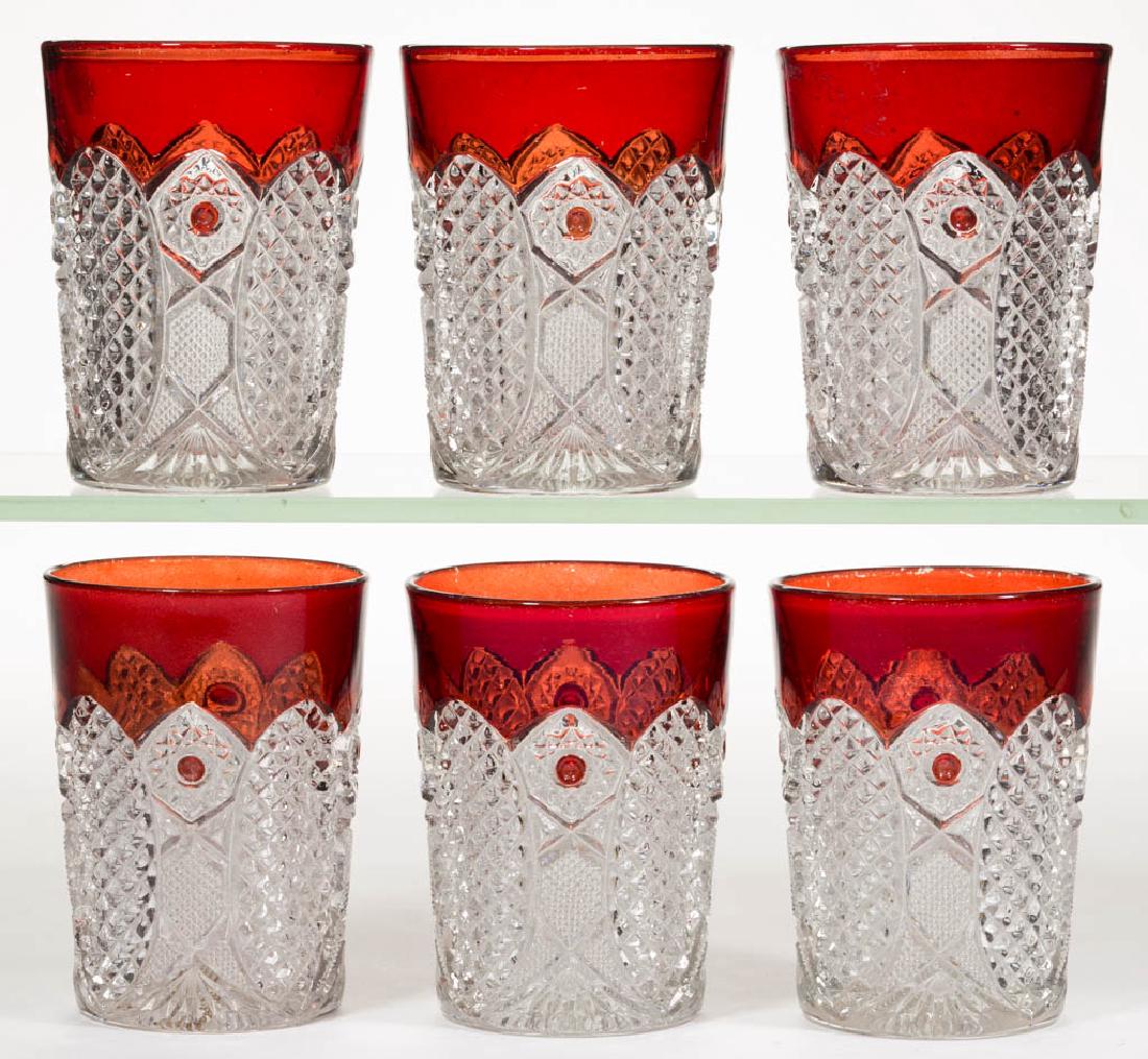 NEW MARTINSVILLE NO. 705 / KLEAR-KUT - RUBY-STAINED (1 of 1)