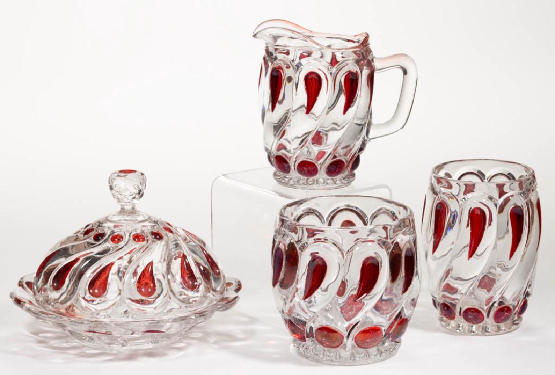 RICHARDS & HARTLEY NO. 55 / OVAL LOOP - RUBY-STAINED (1 of 1)