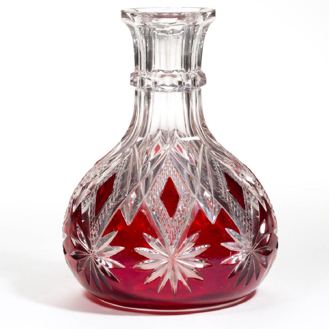 SHOSHONE / VICTOR (OMN) - RUBY-STAINED WATER CARAFE / (1 of 1)