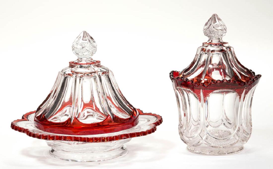 U.S. GLASS' MIRROR (OMN) / GALLOWAY - RUBY-STAINED (1 of 1)