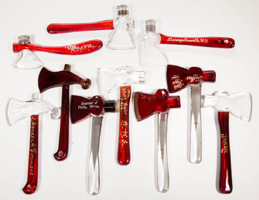 ASSORTED PRESSED NOVELTY - RUBY-STAINED HATCHETS, LOT (1 of 1)