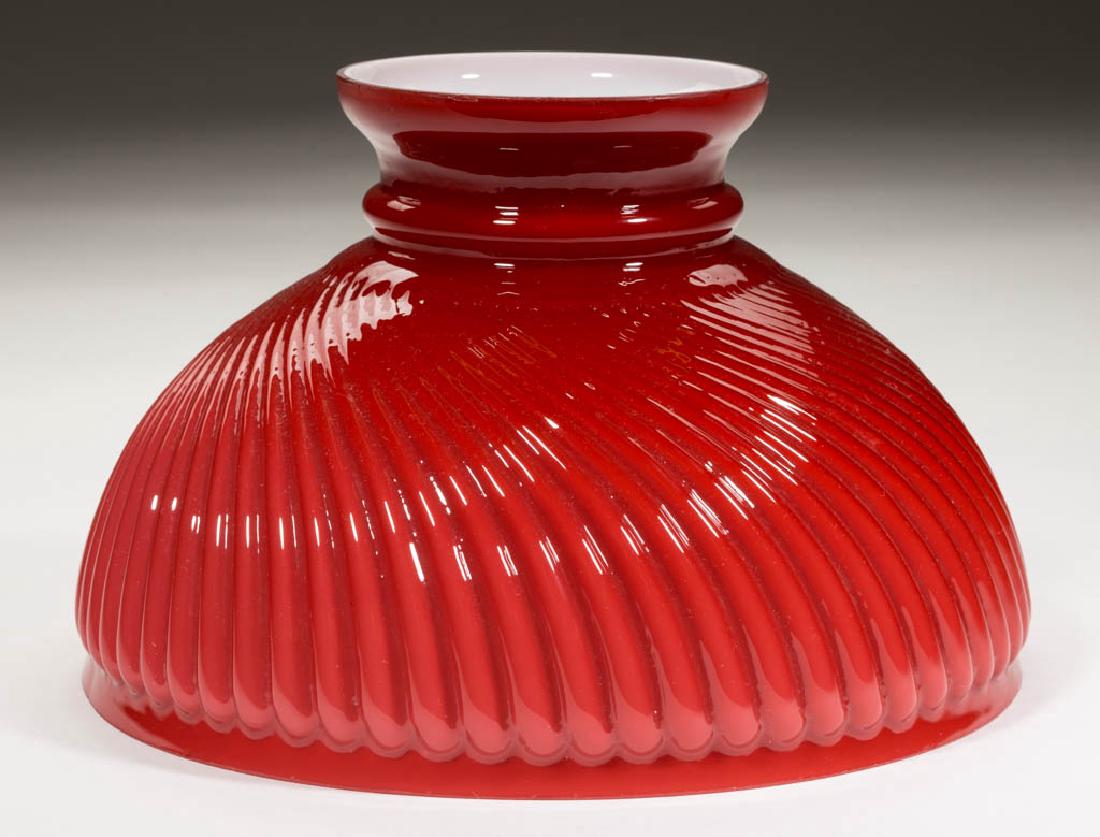 NARROW SWIRL RIBBED STUDENT LAMP SHADE (1 of 1)