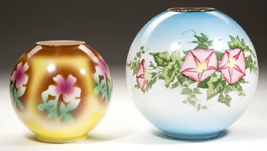 ASSORTED VICTORIAN GONE WITH THE WIND LAMP SHADES, LOT (1 of 1)