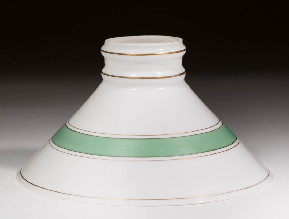 DECORATED OPAL CONE-FORM LAMP SHADE (1 of 1)