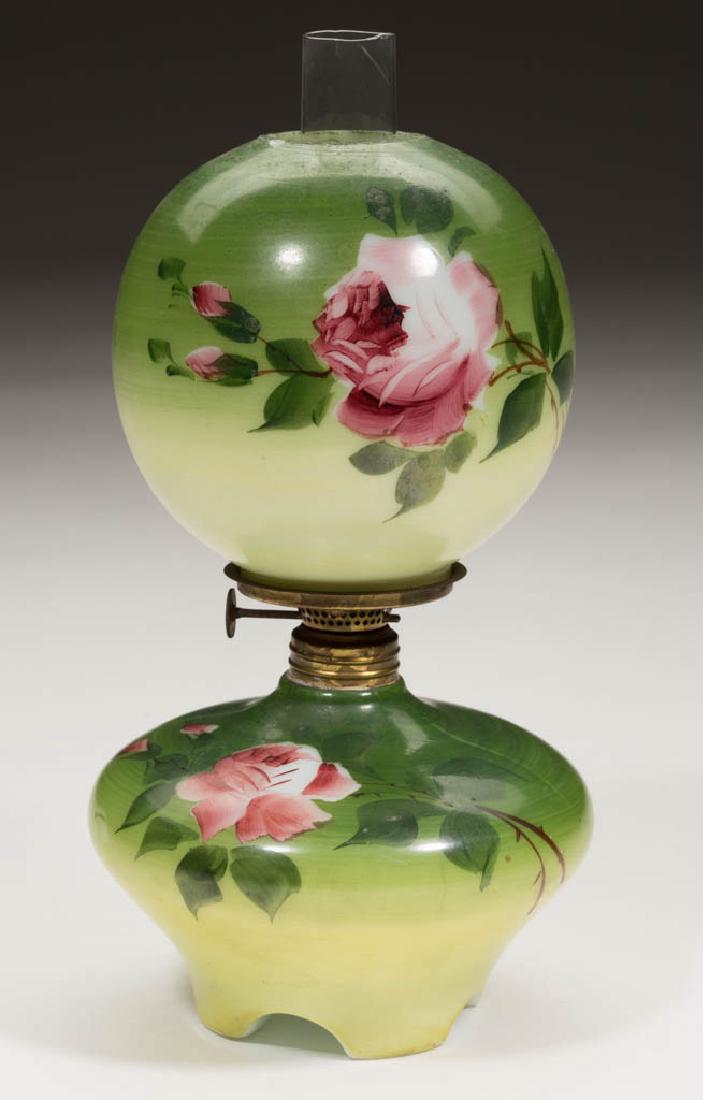 DECORATED OPAQUE GLASS MINIATURE LAMP (1 of 1)