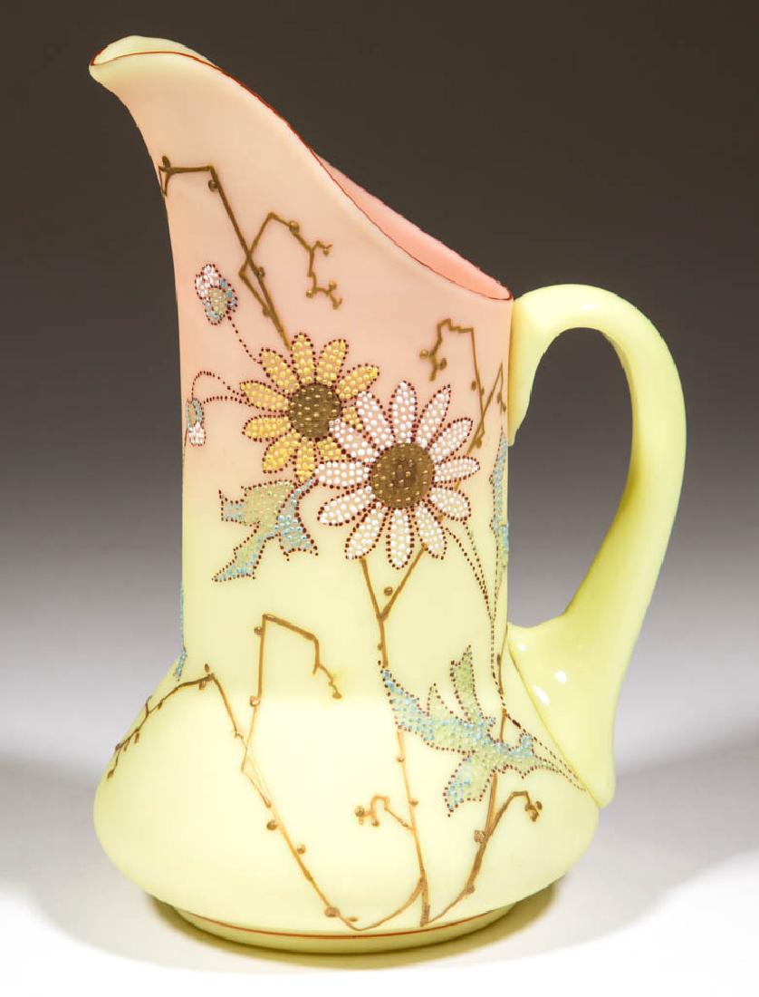 MT. WASHINGTON DECORATED BURMESE SMALL PITCHER (1 of 4)