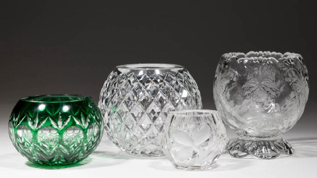 ASSORTED CUT GLASS ARTICLES, LOT OF THREE (1 of 1)