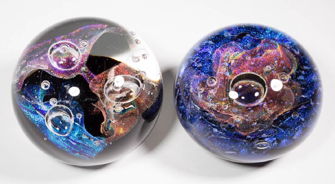 REBECCA STEWART AIR-TRAP STUDIO ART GLASS PAPERWEIGHTS, (1 of 1)