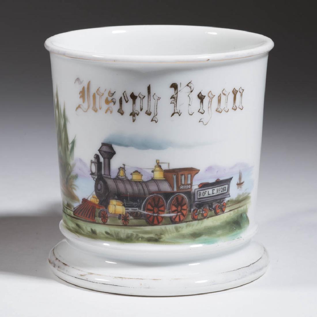 RAILROAD ENGINEER'S OCCUPATIONAL SHAVING MUG (1 of 2)
