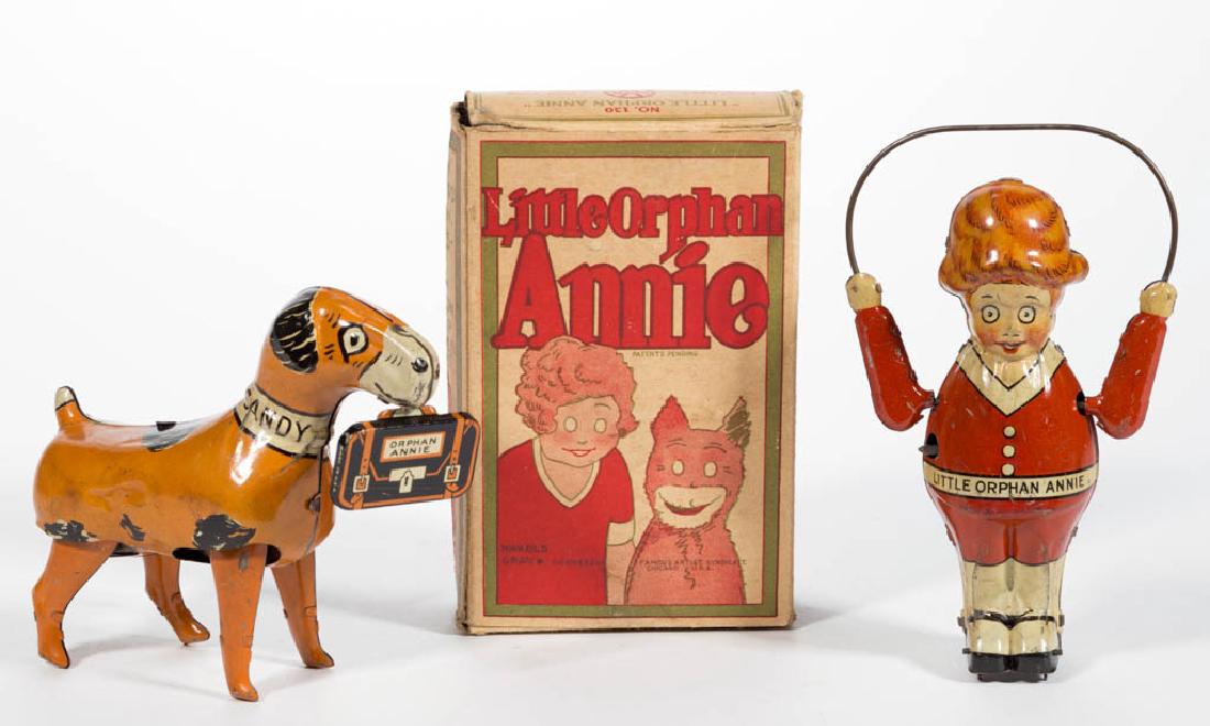MARX CO. LITTLE ORPHAN ANNIE AND SANDY TIN WIND-UP (1 of 2)