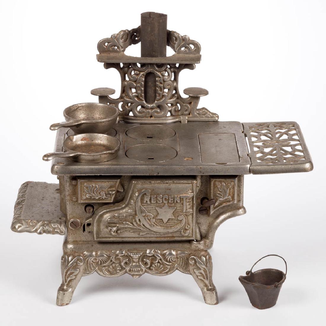 "CRESCENT" CASTIRON TOY COOK RANGE STOVE