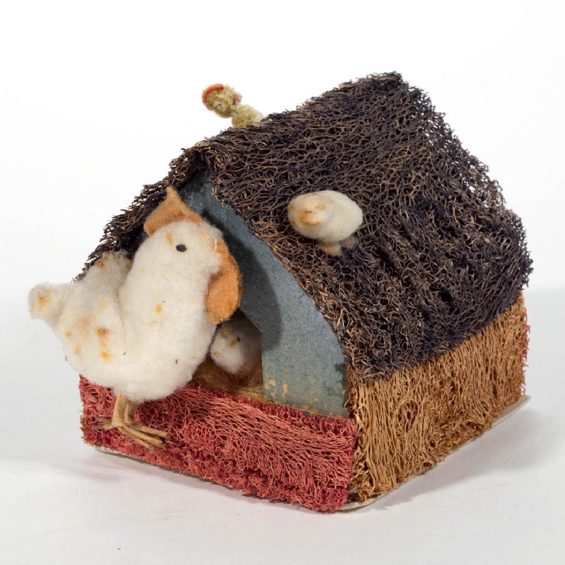 JAPANESE COTTON BATTING CHICKEN CANDY CONTAINER