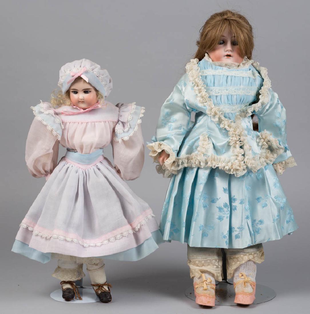 ASSORTED GERMAN BISQUE-HEAD CHARACTER DOLLS, LOT OF TWO (1 of 4)