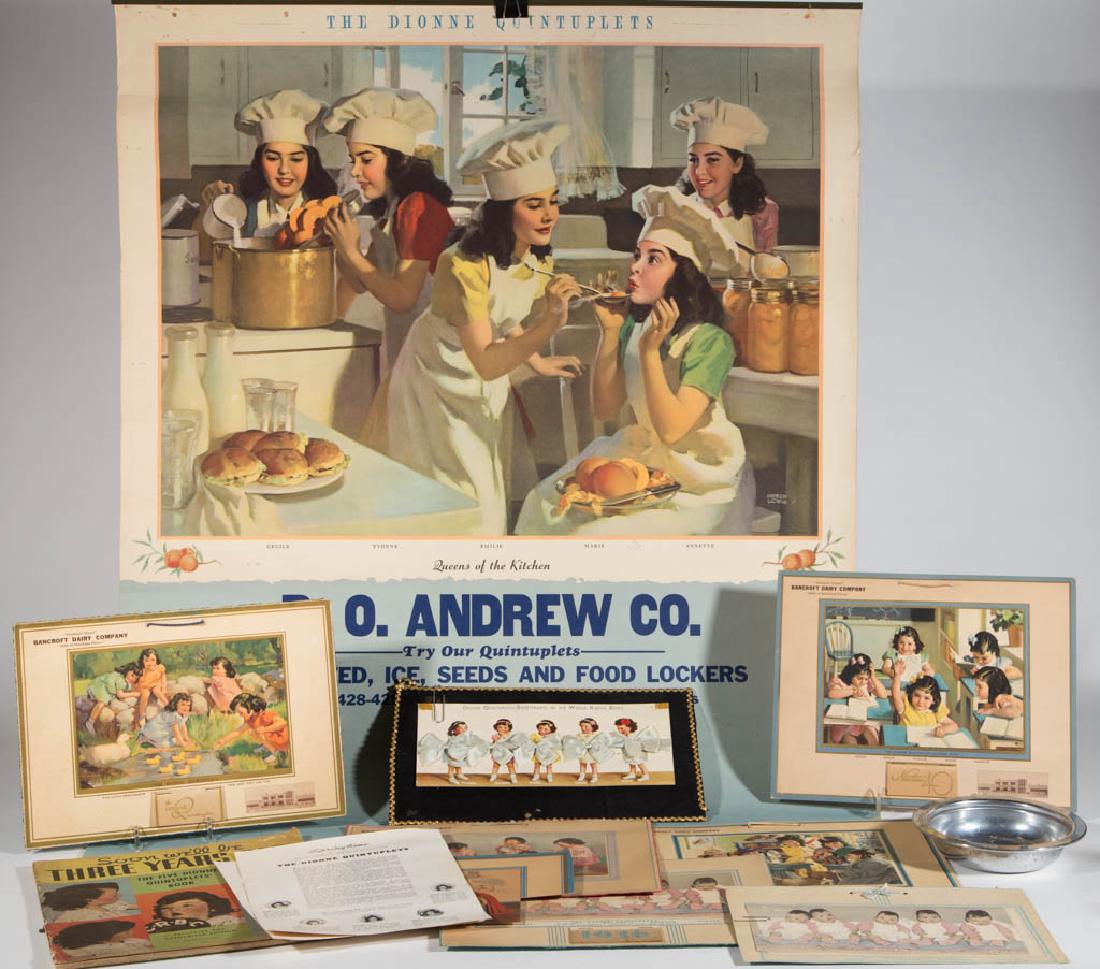 DIONNE QUINTUPLETS ITEMS, LOT OF 13 (1 of 1)