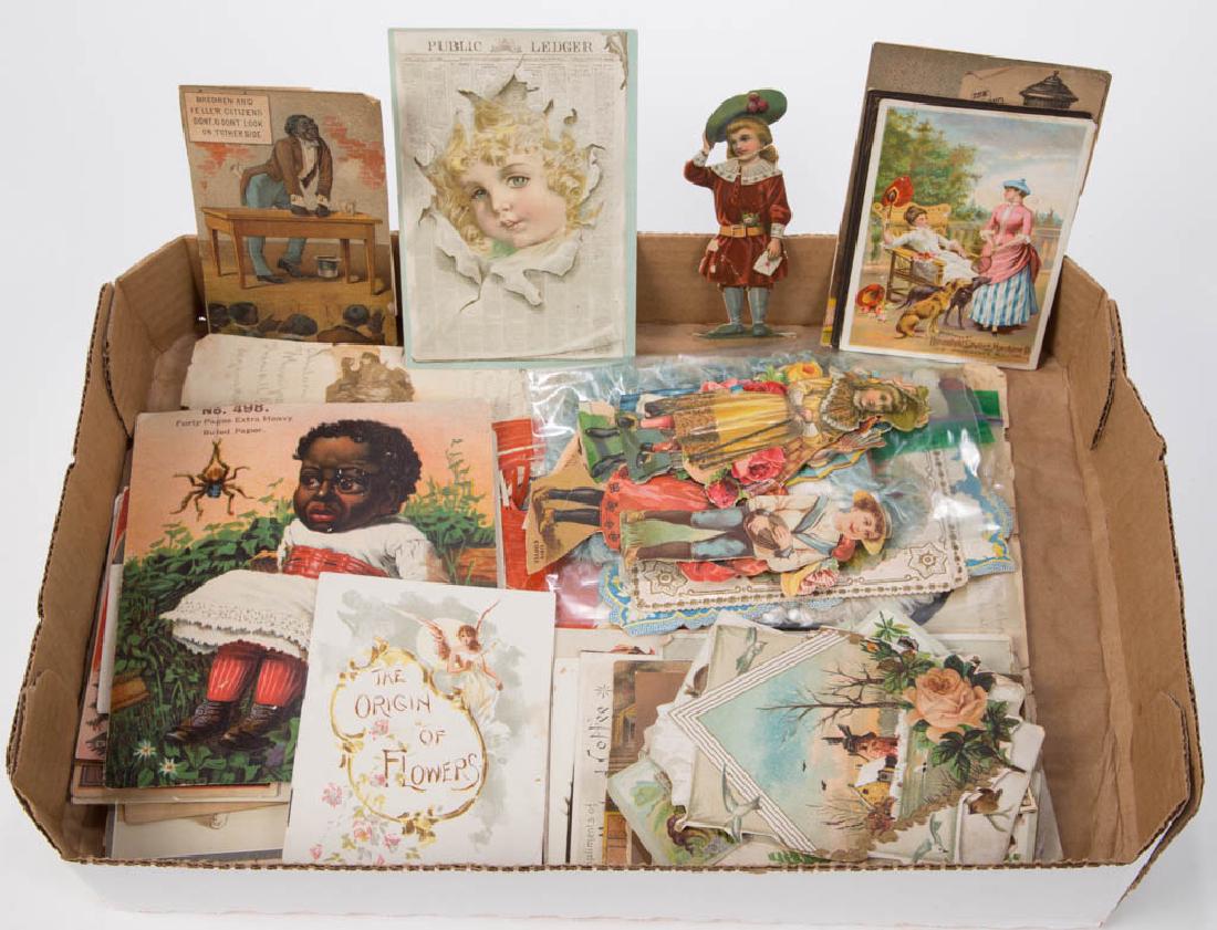 ASSORTED ADVERTISING TRADE CARDS AND RELATED EPHEMERA (1 of 1)