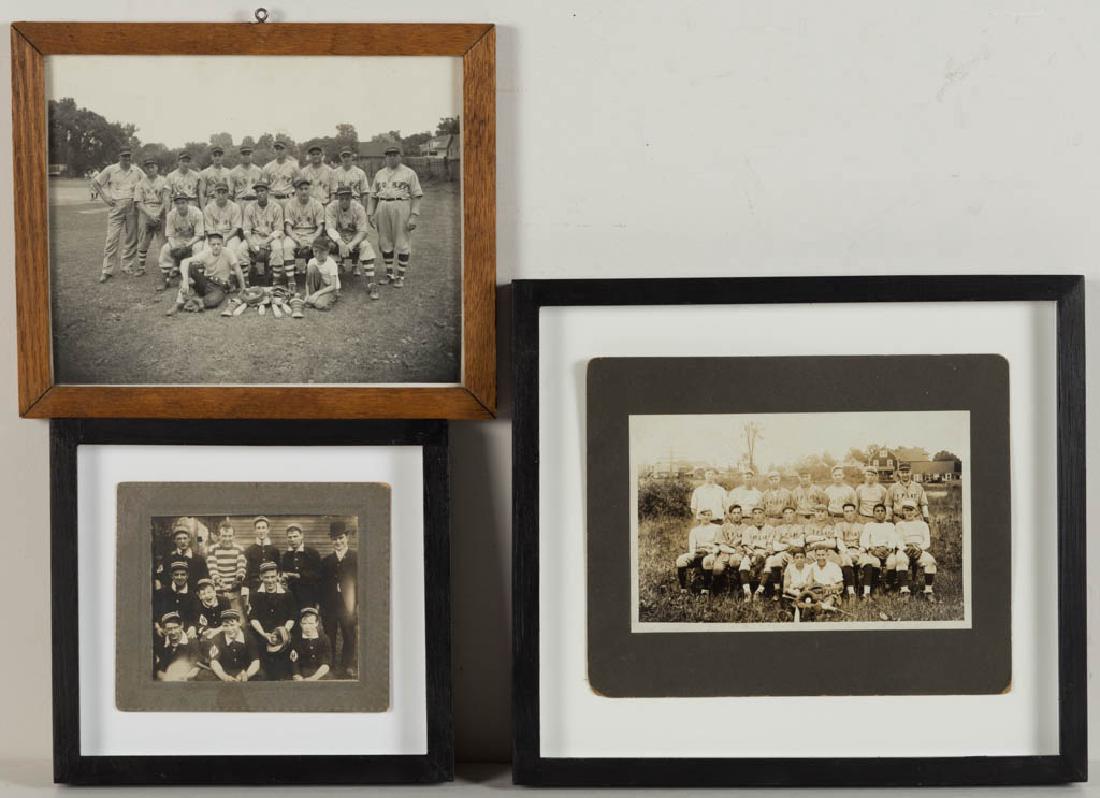 EARLY BASEBALL TEAM PHOTOGRAPHS, LOT OF THREE (1 of 4)