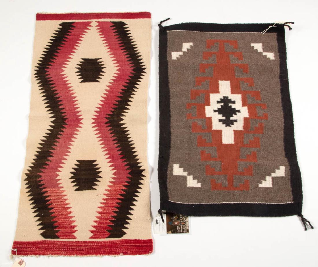 NAVAJO WOVEN RUGS, LOT OF TWO (1 of 3)