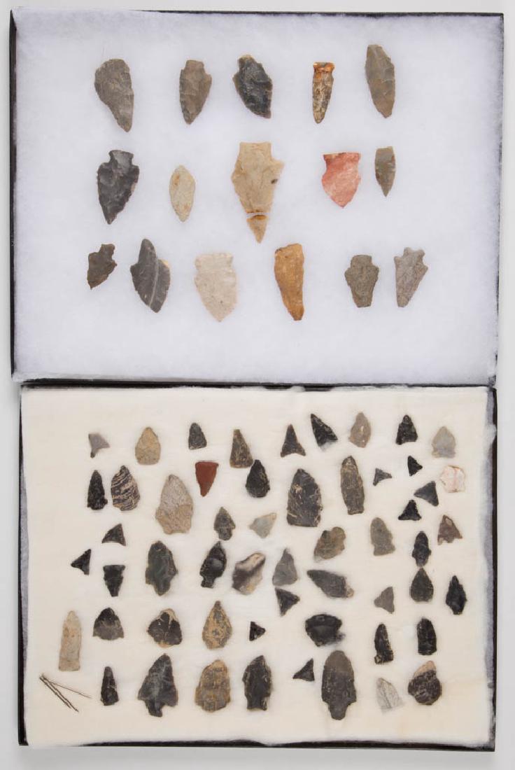 NATIVE AMERICAN STONE POINTS, LOT OF 71 (1 of 3)