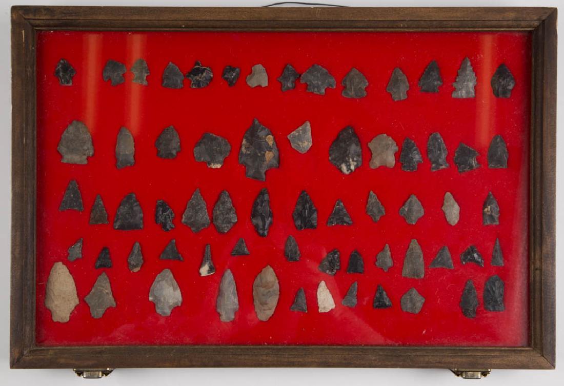 NATIVE AMERICAN STONE POINTS, LOT OF 70 (1 of 1)