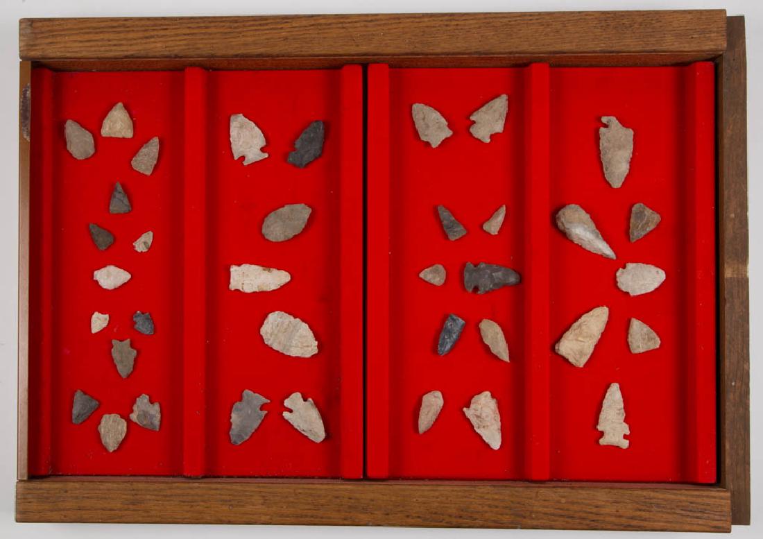 NATIVE AMERICAN STONE POINTS, LOT OF 37 (1 of 1)