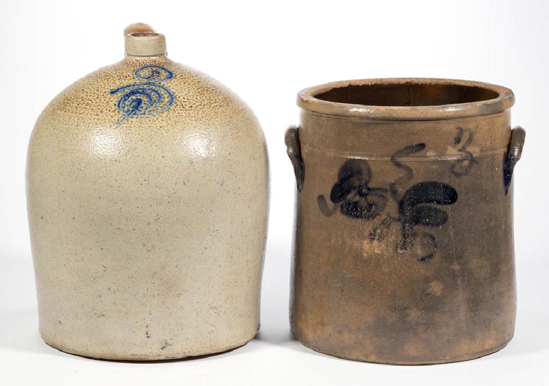 ASSORTED AMERICAN STONEWARE ARTICLES, LOT OF TWO (1 of 1)