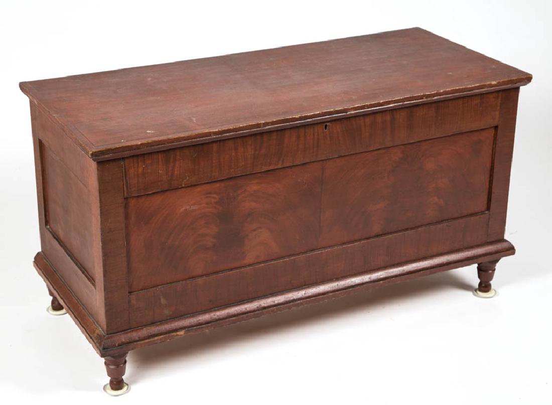 AMERICAN PAINT-DECORATED POPLAR BLANKET CHEST (1 of 4)