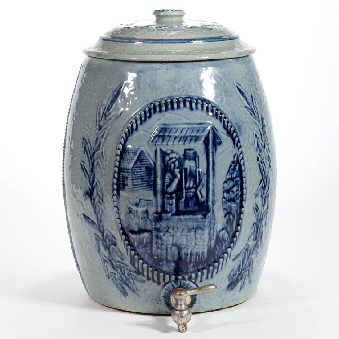 AMERICAN BLUE AND WHITE BRISTOL-GLAZED STONEWARE WATER (1 of 3)