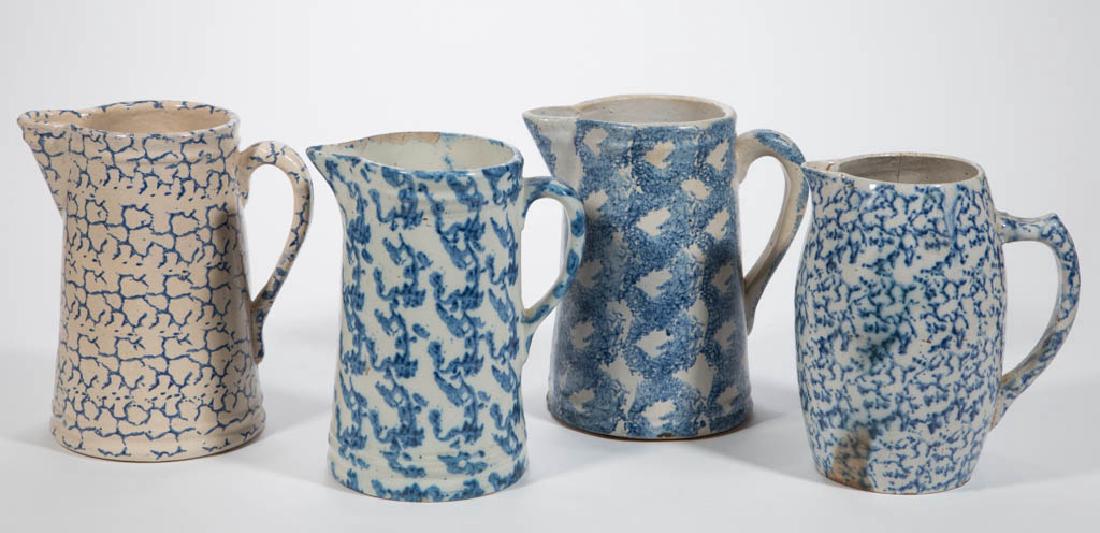 AMERICAN BLUE AND WHITE BRISTOL-GLAZED SPONGEWARE (1 of 1)