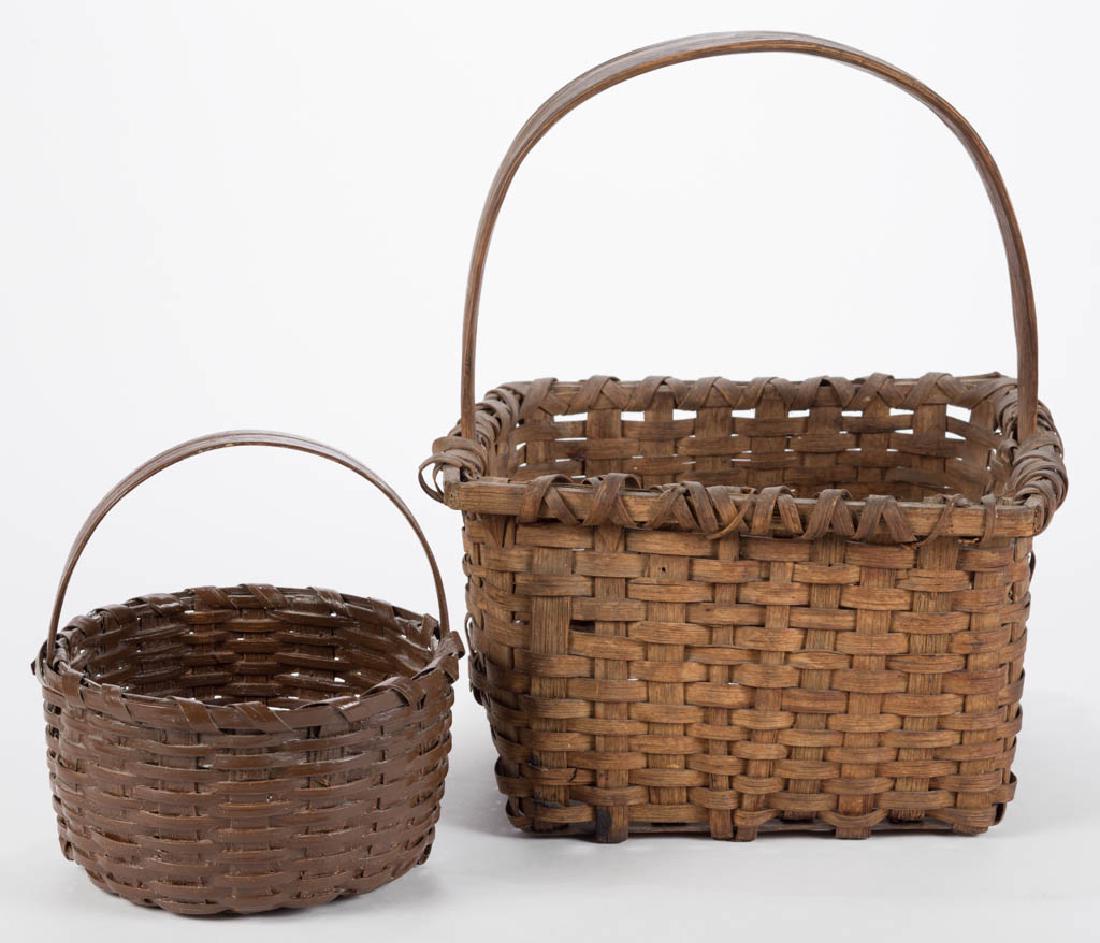 SOUTHERN APPALACHIAN STAVE-TYPE WOVEN-SPLINT BASKETS, (1 of 5)