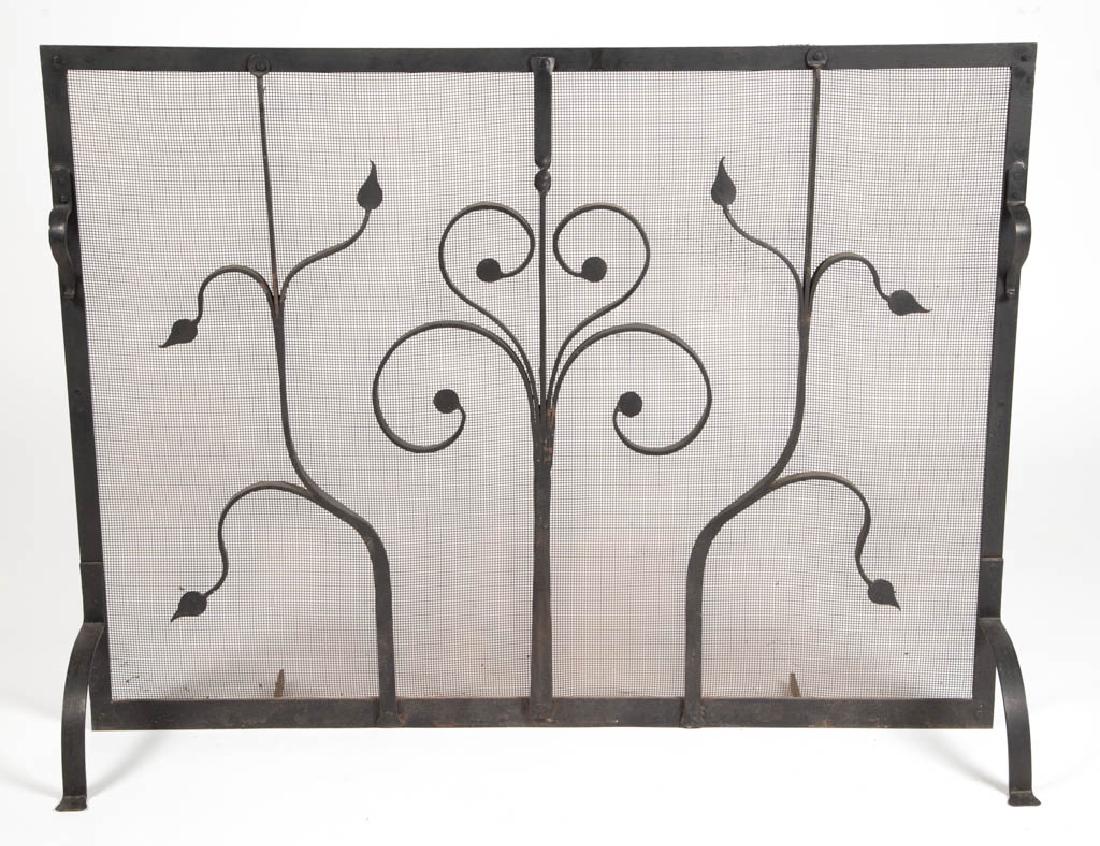 WROUGHT-IRON FIRE SCREEN (1 of 1)