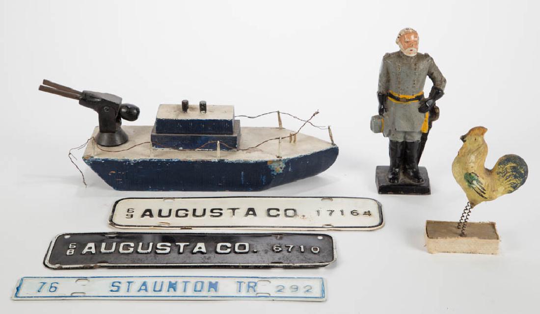 ASSORTED FIGURAL AND OTHER ARTICLES, LOT OF SIX (1 of 1)