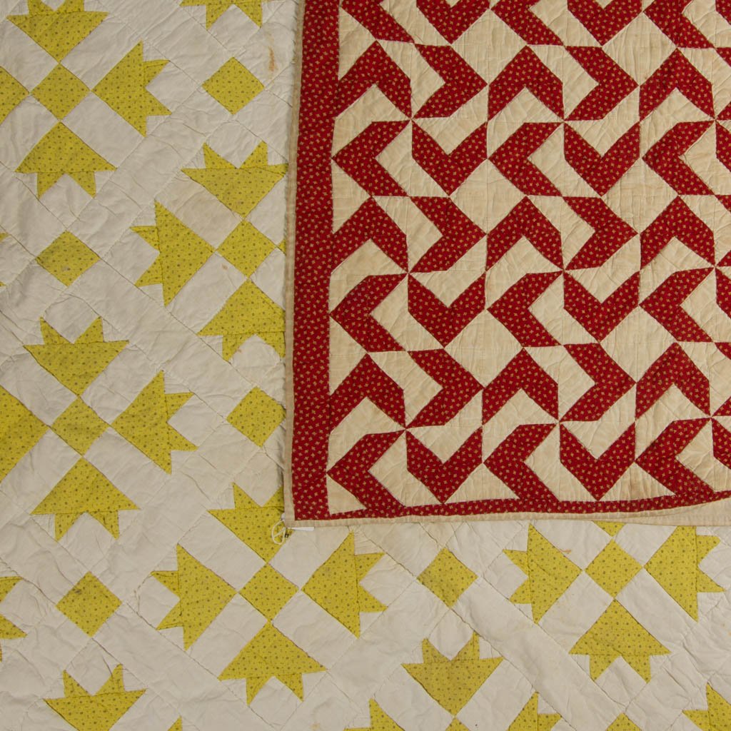 AMERICAN PIECED QUILTS, LOT OF TWO (1 of 10)