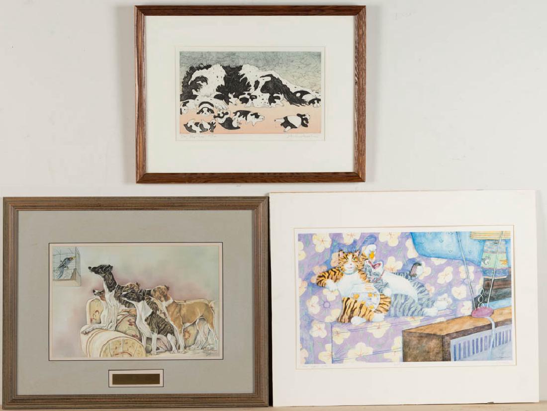 ASSORTED ANIMAL-RELATED PRINTS, LOT OF THREE (1 of 4)