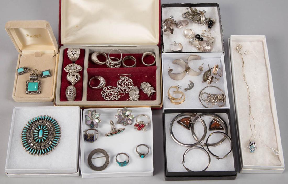 ASSORTED STERLING SILVER COSTUME JEWELRY (1 of 3)