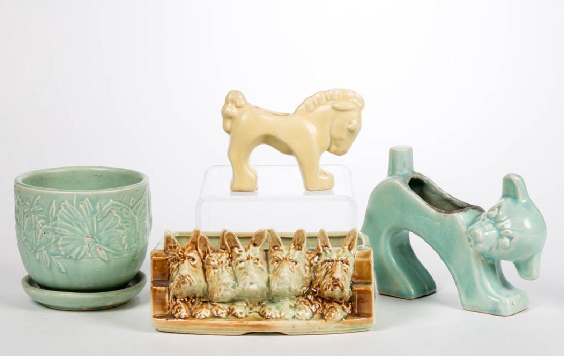 MCCOY ART POTTERY PLANTERS, LOT OF FOUR (1 of 1)