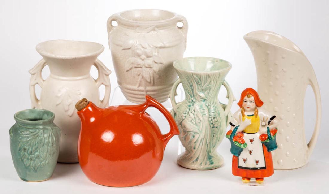 ASSORTED ART POTTERY ARTICLES, LOT OF SIX (1 of 1)