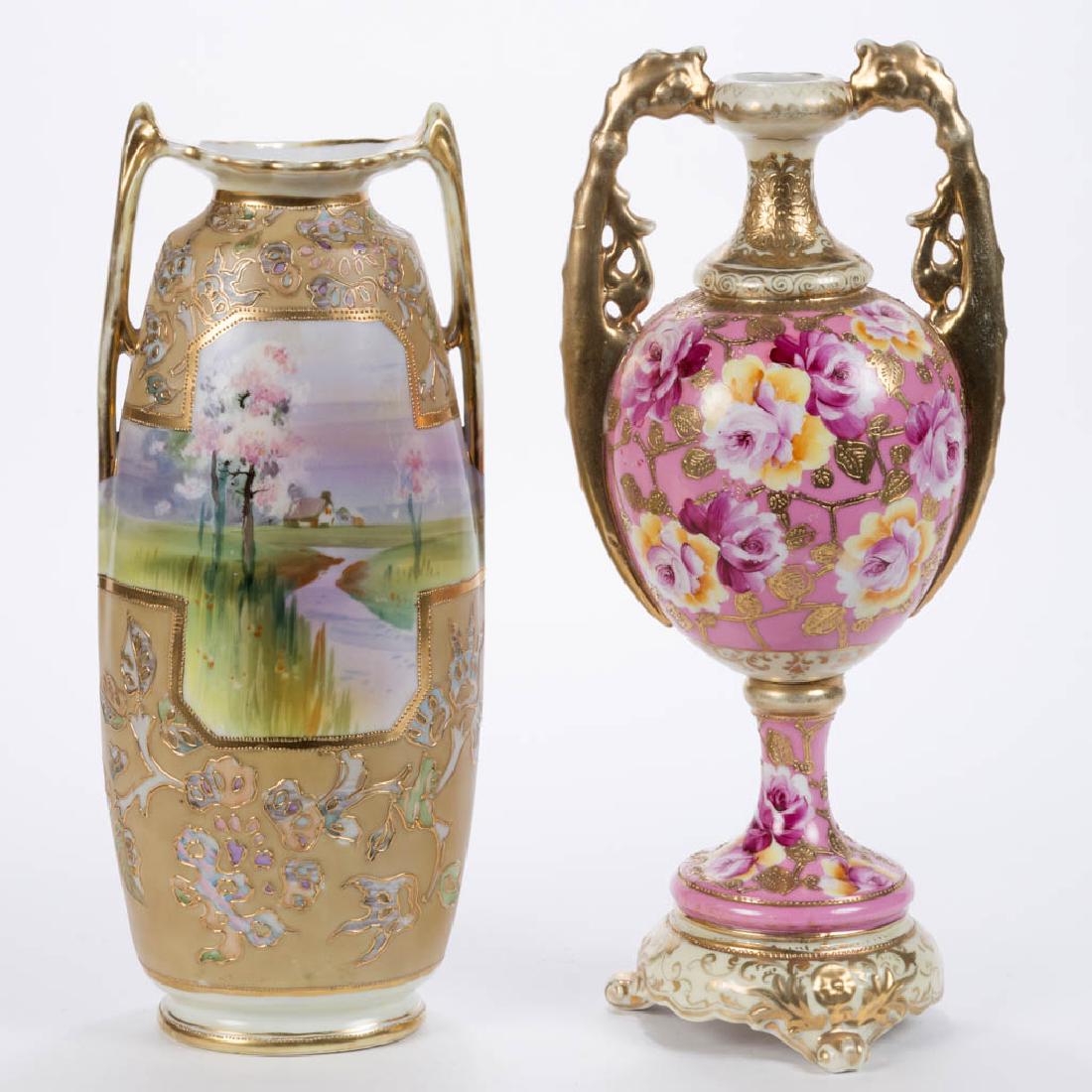 JAPANESE NIPPON PORCELAIN ARTICLES, LOT OF TWO (1 of 4)