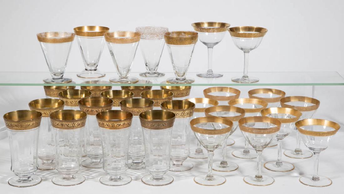 ASSORTED TIFFIN PANEL-OPTIC GLASS STEMWARE, LOT OF 32 (1 of 1)