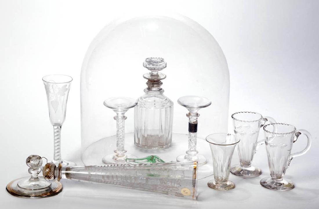 ASSORTED BLOWN GLASS ARTICLES, LOT OF TEN (1 of 1)