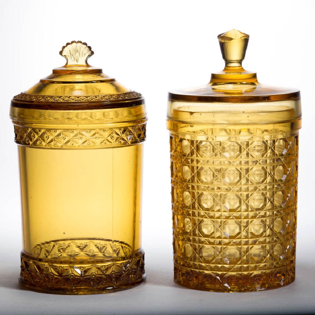 ASSORTED EAPG JAM / PICKLE JARS, LOT OF TWO (1 of 1)