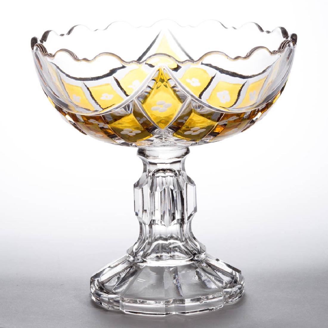 DUNCAN NO. 326 / SWAG BLOCK - AMBER-STAINED OPEN (1 of 1)